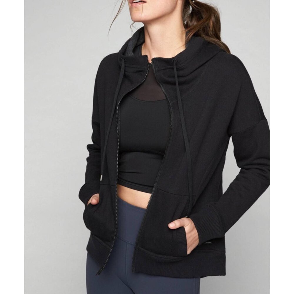 Athleta - sz Large - Women's Go To Hoodie in Black - Style #866694